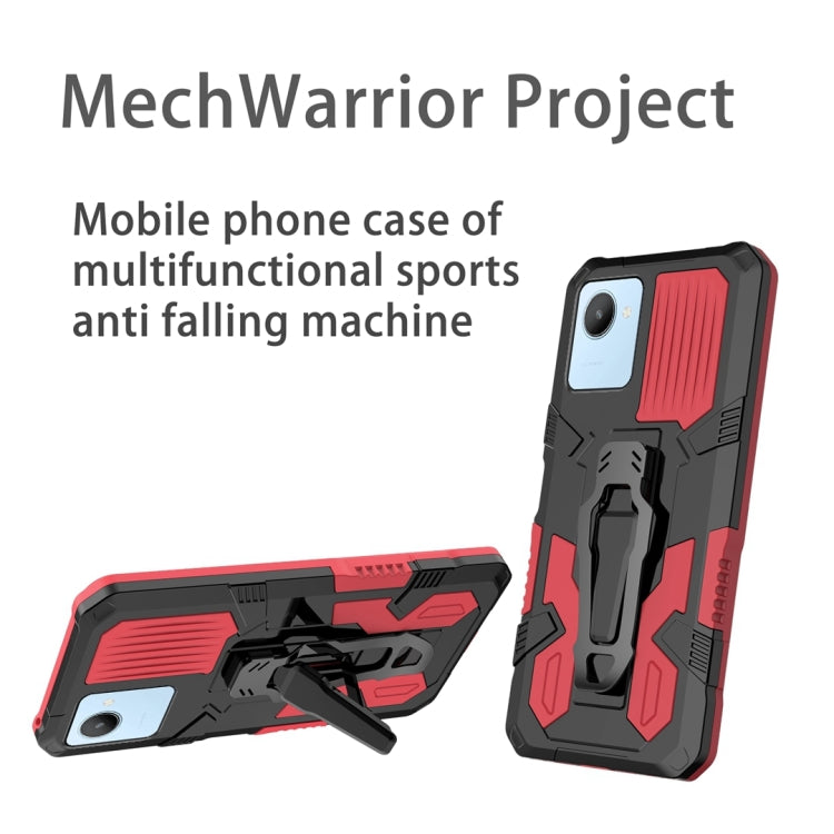 For Realme C30 Armor Warrior Shockproof PC + TPU Phone Case