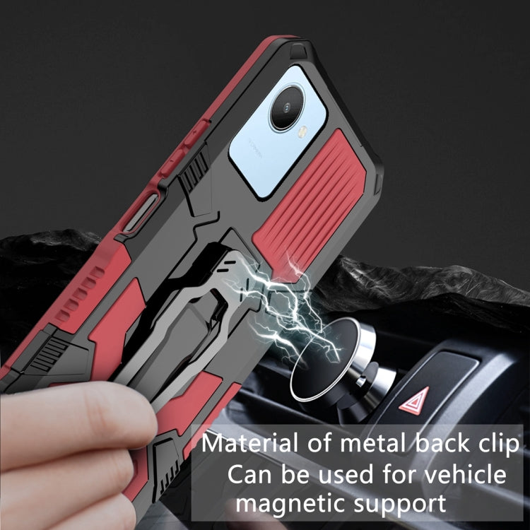 For Realme C30 Armor Warrior Shockproof PC + TPU Phone Case