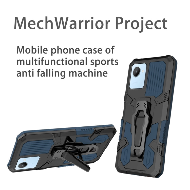 For Realme C30 Armor Warrior Shockproof PC + TPU Phone Case