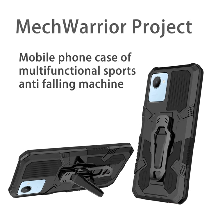 For Realme C30 Armor Warrior Shockproof PC + TPU Phone Case