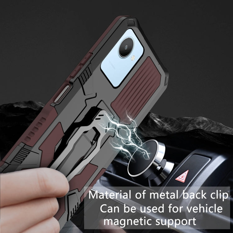 For Realme C30 Armor Warrior Shockproof PC + TPU Phone Case