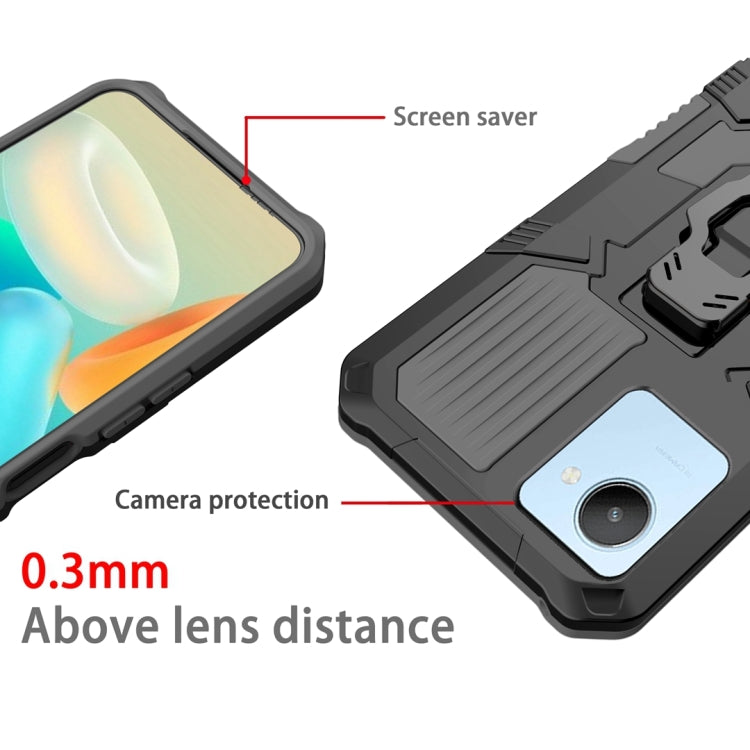 For Realme C30 Armor Warrior Shockproof PC + TPU Phone Case