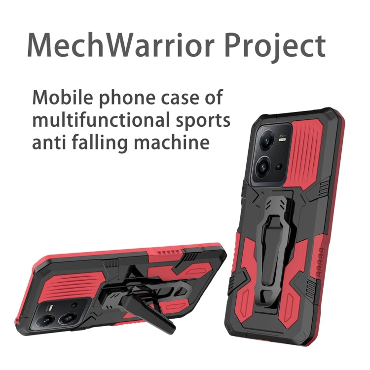 For vivo V25 Armor Warrior Shockproof PC + TPU Phone Case