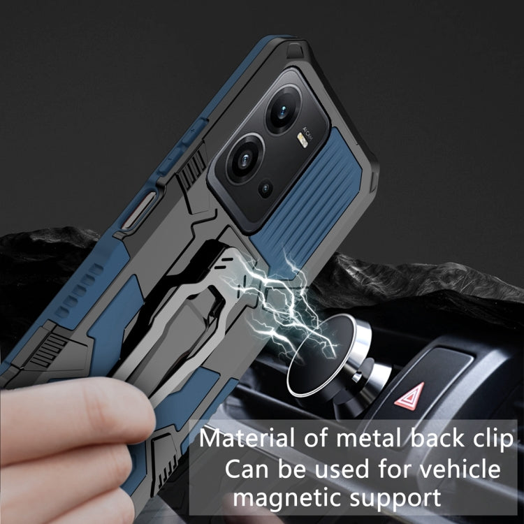 For vivo V25 Armor Warrior Shockproof PC + TPU Phone Case