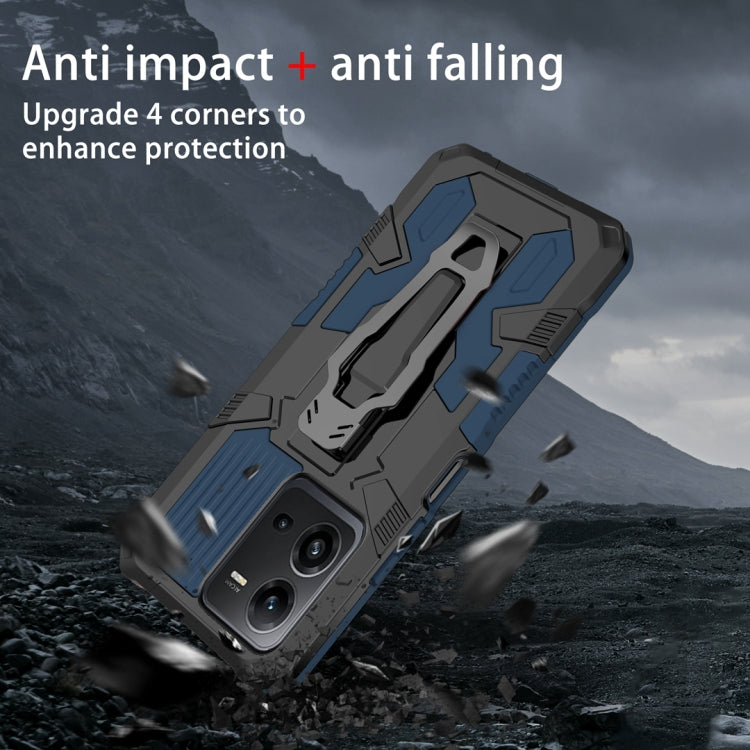 For vivo V25 Armor Warrior Shockproof PC + TPU Phone Case