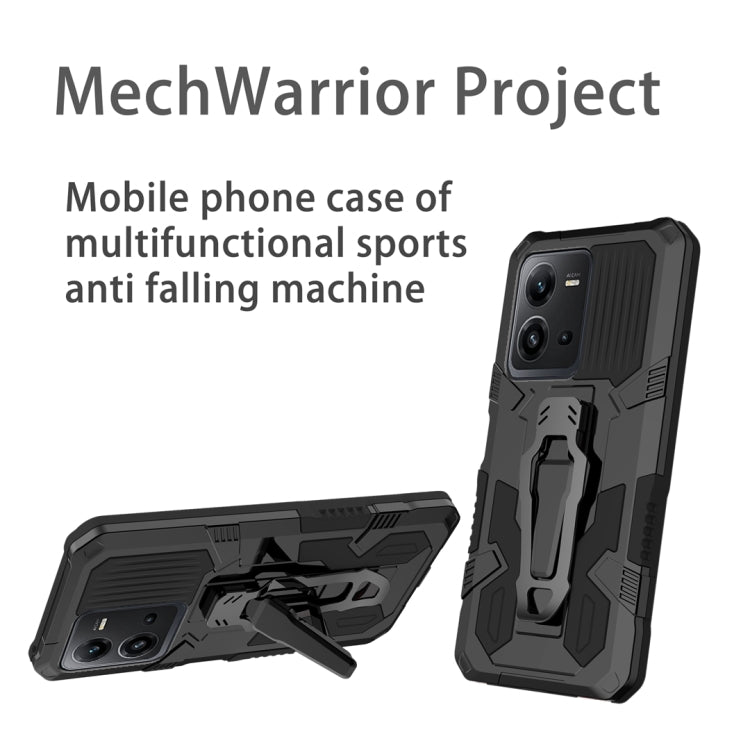 For vivo V25 Armor Warrior Shockproof PC + TPU Phone Case