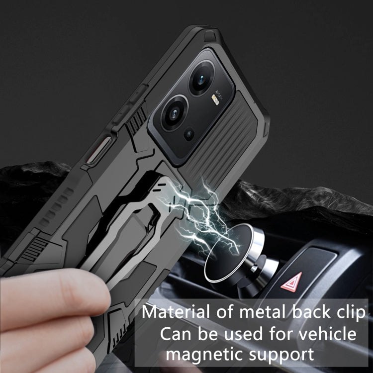 For vivo V25 Armor Warrior Shockproof PC + TPU Phone Case