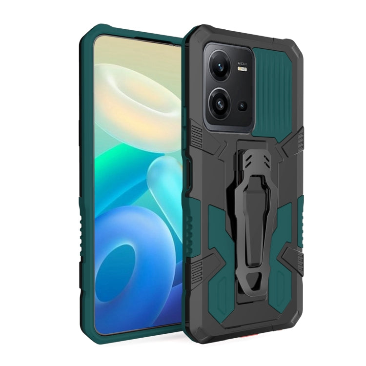 For vivo V25 Armor Warrior Shockproof PC + TPU Phone Case