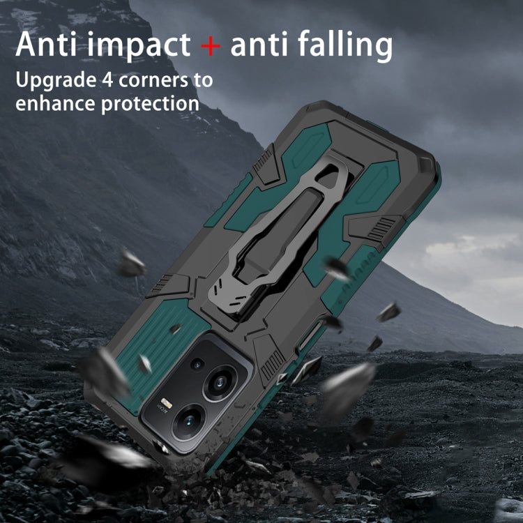 For vivo V25 Armor Warrior Shockproof PC + TPU Phone Case
