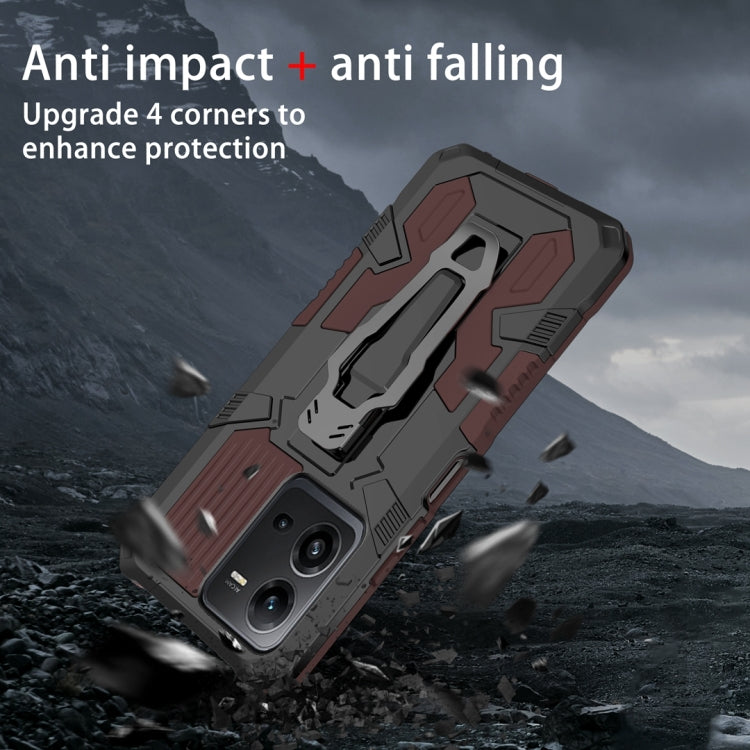For vivo V25 Armor Warrior Shockproof PC + TPU Phone Case
