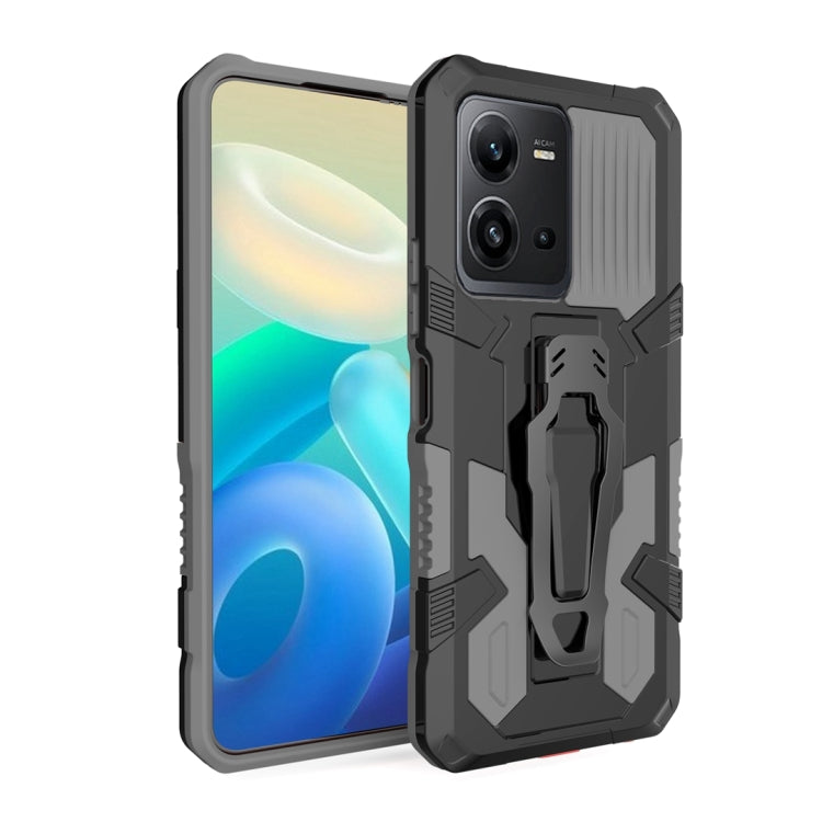 For vivo V25 Armor Warrior Shockproof PC + TPU Phone Case