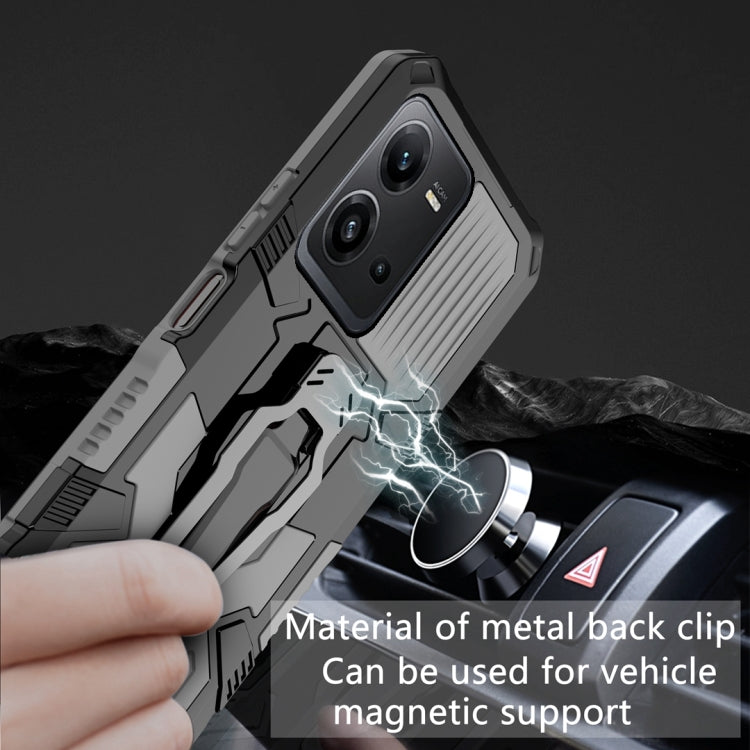 For vivo V25 Armor Warrior Shockproof PC + TPU Phone Case