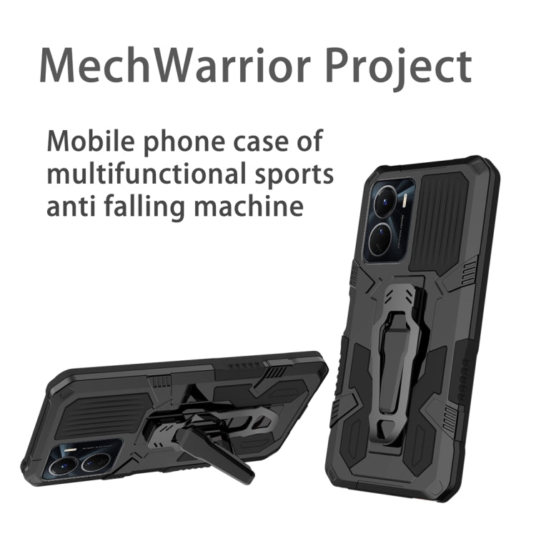 For vivo Y16 Armor Warrior Shockproof PC + TPU Phone Case