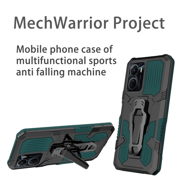 For vivo Y16 Armor Warrior Shockproof PC + TPU Phone Case