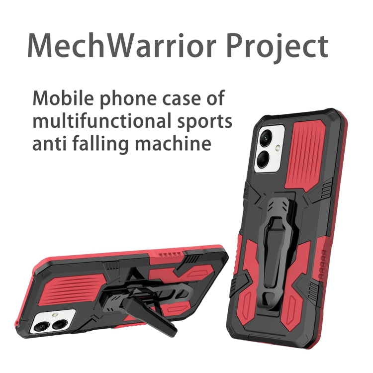 For Samsung Galaxy A04 Armor Warrior Shockproof PC + TPU Phone Case
