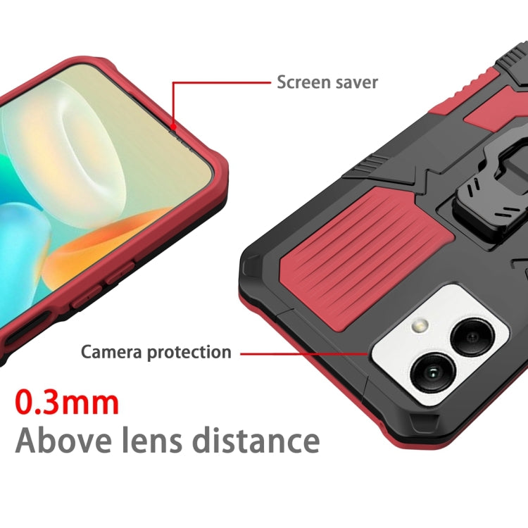 For Samsung Galaxy A04 Armor Warrior Shockproof PC + TPU Phone Case