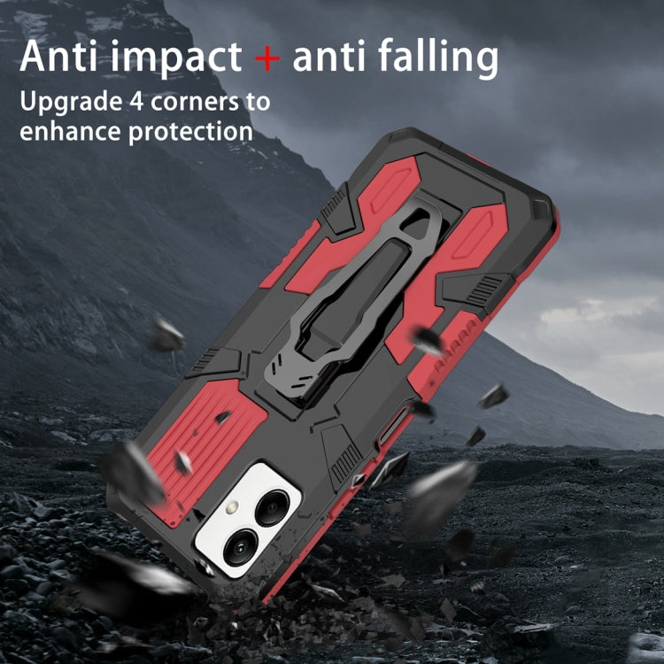 For Samsung Galaxy A04 Armor Warrior Shockproof PC + TPU Phone Case