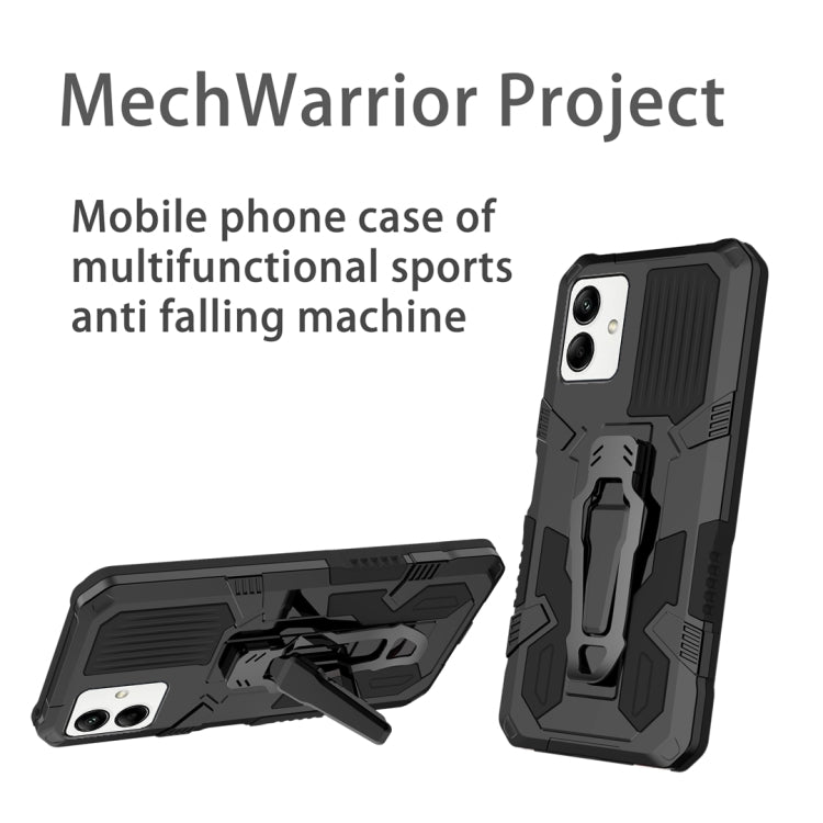 For Samsung Galaxy A04 Armor Warrior Shockproof PC + TPU Phone Case
