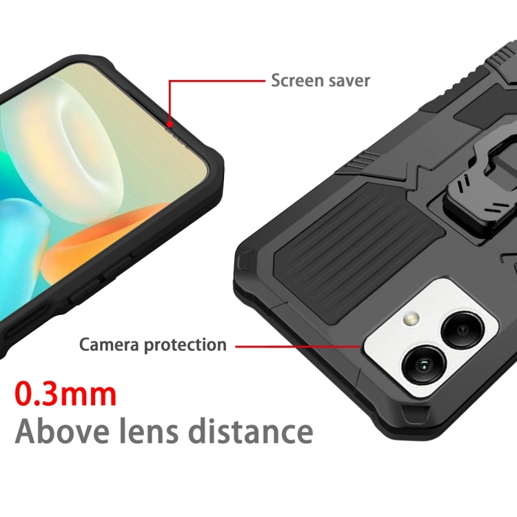 For Samsung Galaxy A04 Armor Warrior Shockproof PC + TPU Phone Case