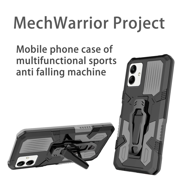 For Samsung Galaxy A04 Armor Warrior Shockproof PC + TPU Phone Case
