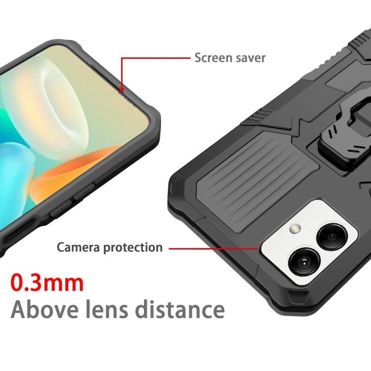 For Samsung Galaxy A04 Armor Warrior Shockproof PC + TPU Phone Case