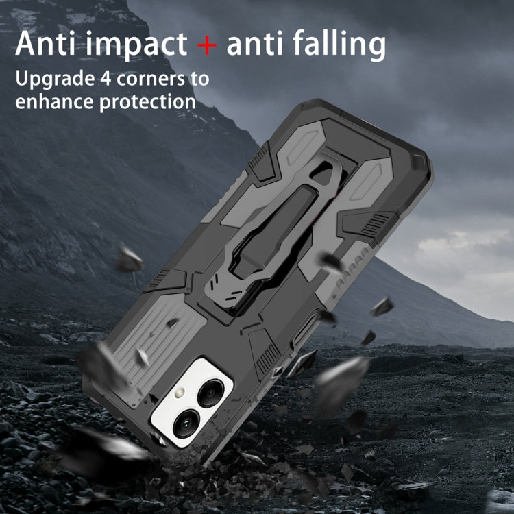 For Samsung Galaxy A04 Armor Warrior Shockproof PC + TPU Phone Case