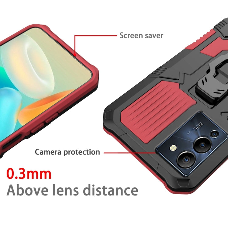For Infinix Note 12 G96 Armor Warrior Shockproof PC + TPU Phone Case