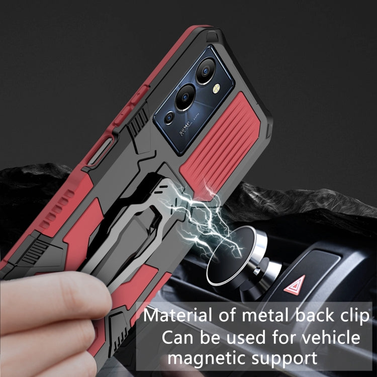 For Infinix Note 12 G96 Armor Warrior Shockproof PC + TPU Phone Case