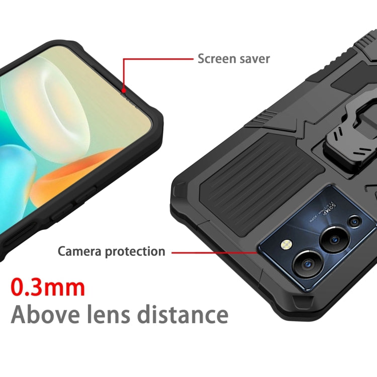 For Infinix Note 12 G96 Armor Warrior Shockproof PC + TPU Phone Case