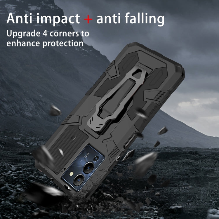 For Infinix Note 12 G96 Armor Warrior Shockproof PC + TPU Phone Case