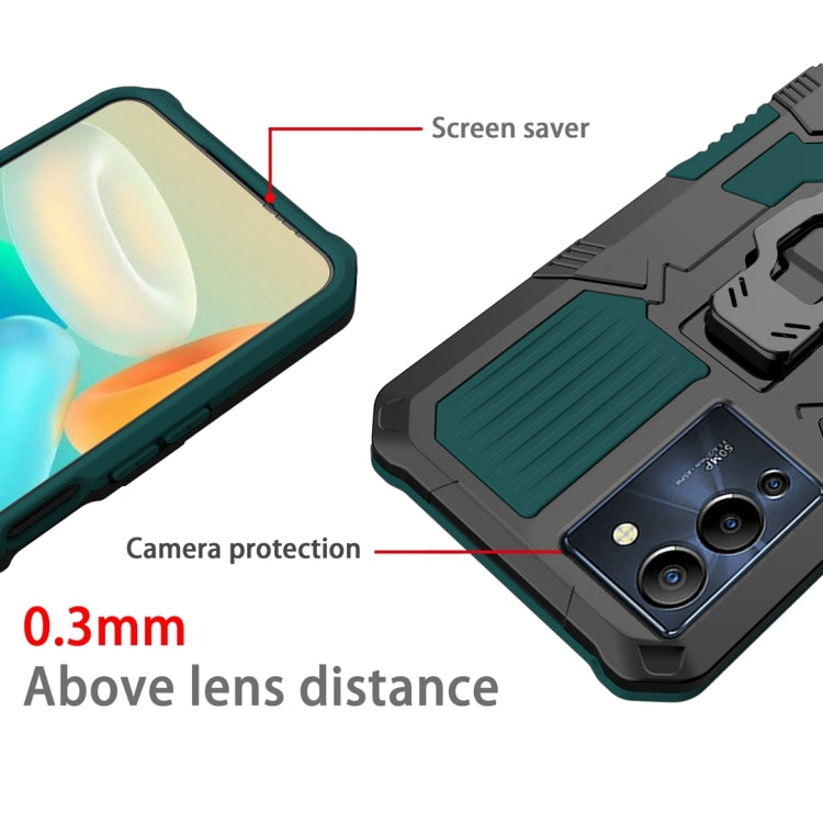 For Infinix Note 12 G96 Armor Warrior Shockproof PC + TPU Phone Case