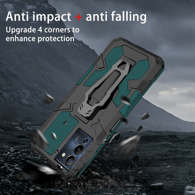 For Infinix Note 12 G96 Armor Warrior Shockproof PC + TPU Phone Case