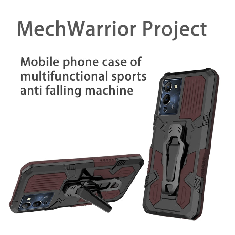 For Infinix Note 12 G96 Armor Warrior Shockproof PC + TPU Phone Case
