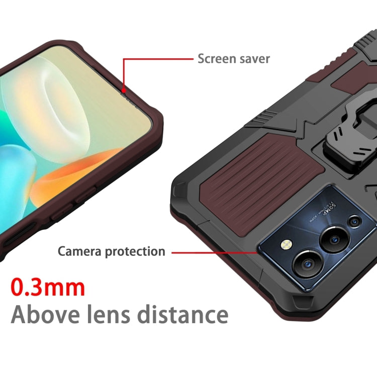 For Infinix Note 12 G96 Armor Warrior Shockproof PC + TPU Phone Case