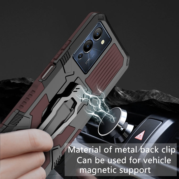 For Infinix Note 12 G96 Armor Warrior Shockproof PC + TPU Phone Case