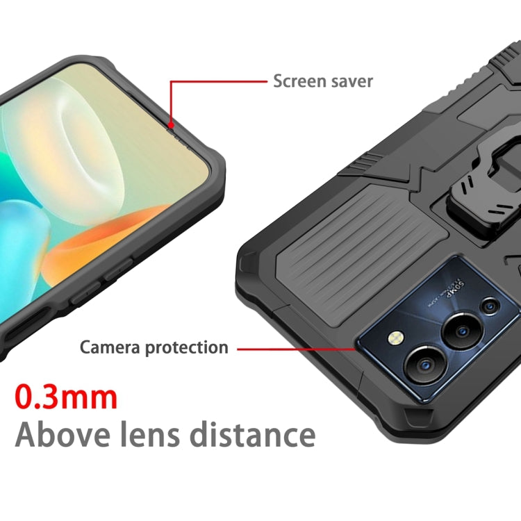 For Infinix Note 12 G96 Armor Warrior Shockproof PC + TPU Phone Case