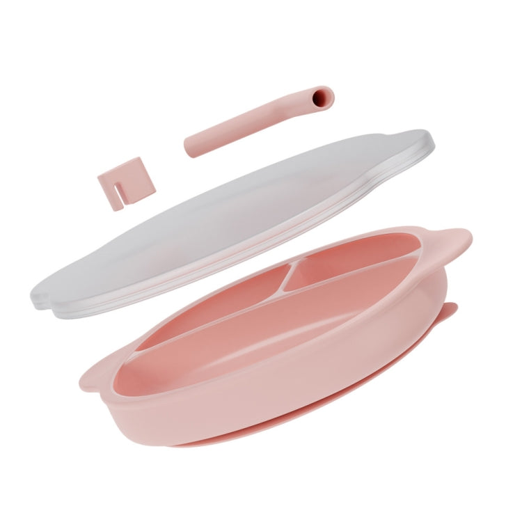 Silicone One-piece Divided Children Dinner Plate