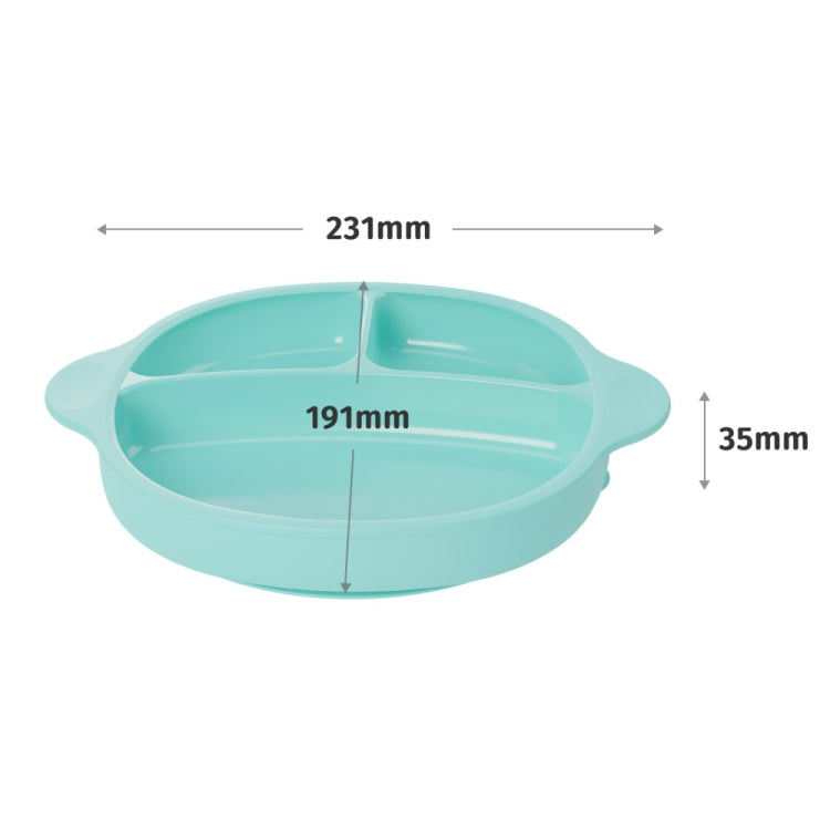 Silicone One-piece Divided Children Dinner Plate