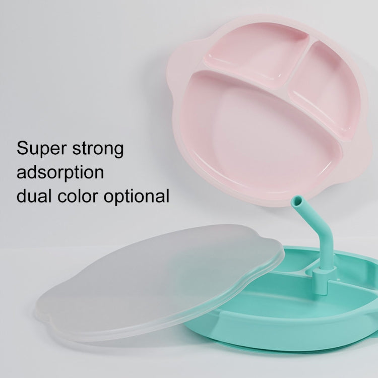 Silicone One-piece Divided Children Dinner Plate