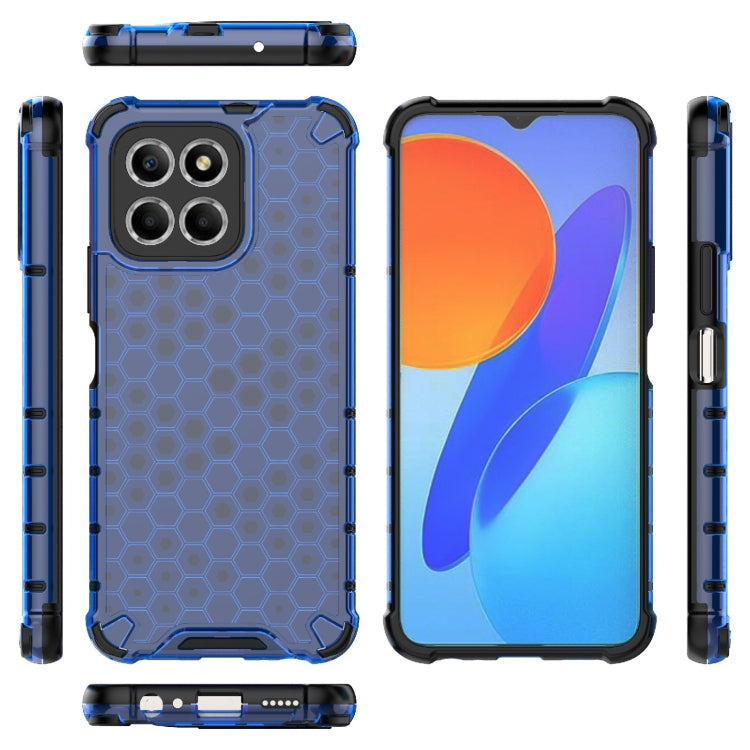 For Honor X8 5G Shockproof Honeycomb PC + TPU Phone Case