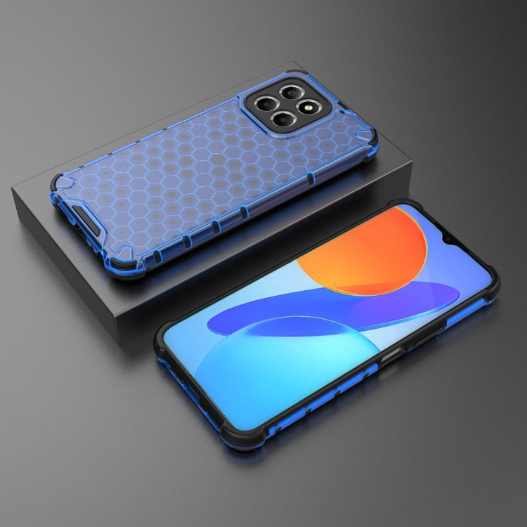 For Honor X8 5G Shockproof Honeycomb PC + TPU Phone Case
