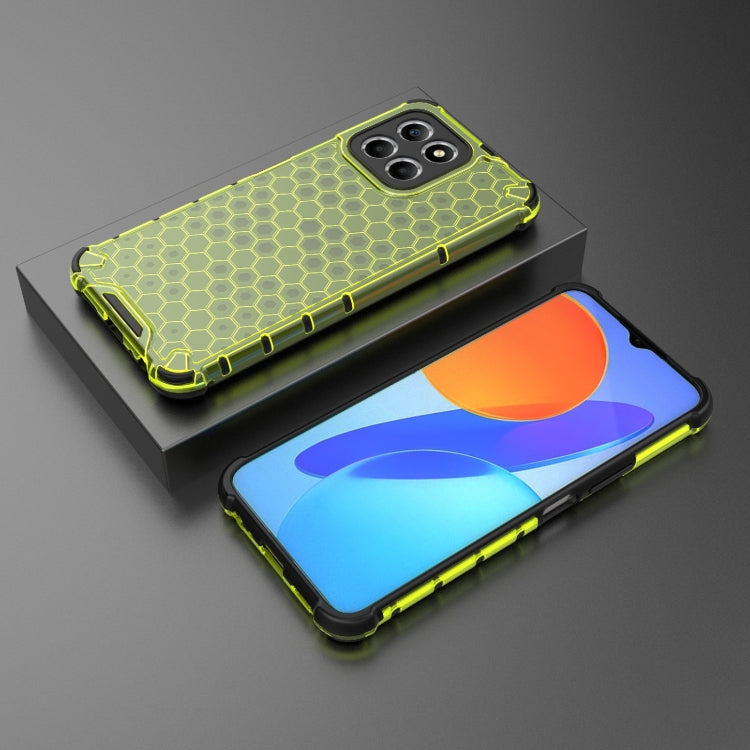 For Honor X8 5G Shockproof Honeycomb PC + TPU Phone Case
