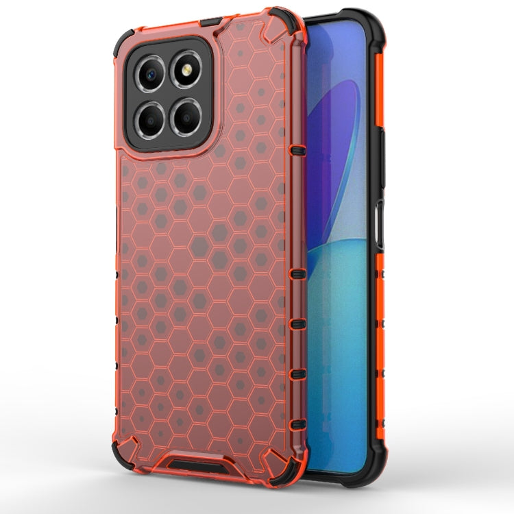 For Honor X8 5G Shockproof Honeycomb PC + TPU Phone Case