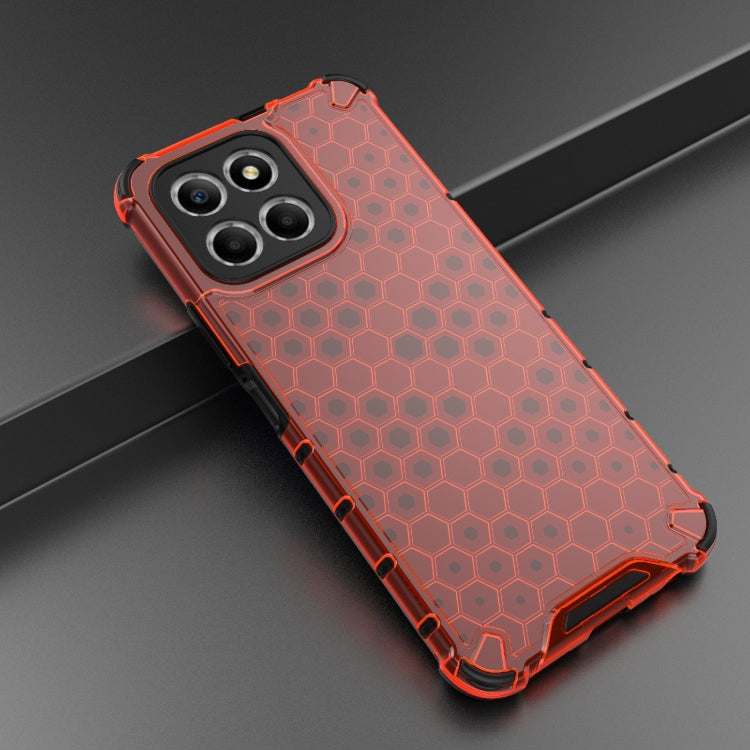 For Honor X8 5G Shockproof Honeycomb PC + TPU Phone Case