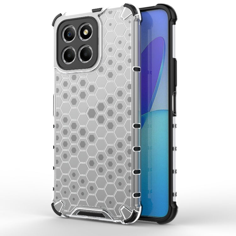 For Honor X8 5G Shockproof Honeycomb PC + TPU Phone Case