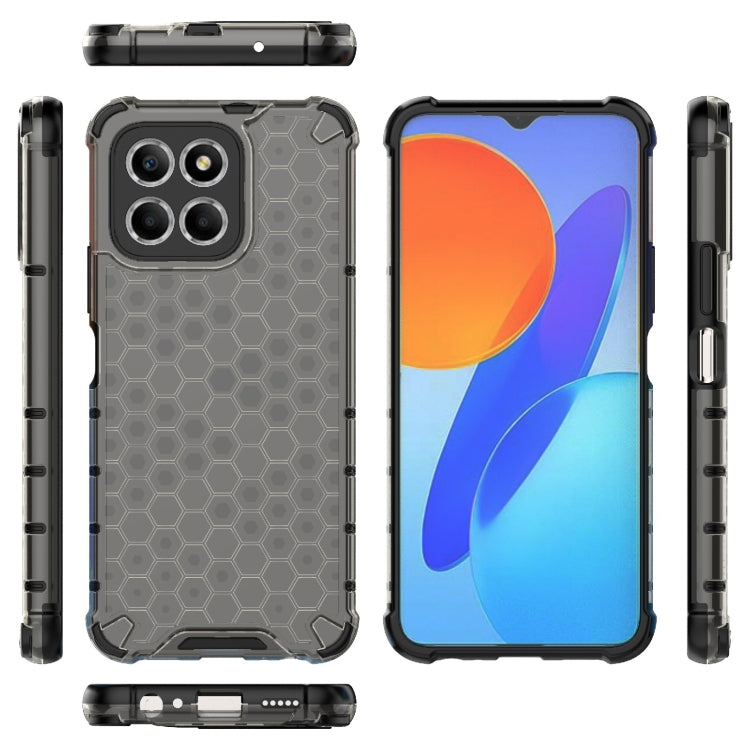 For Honor X8 5G Shockproof Honeycomb PC + TPU Phone Case