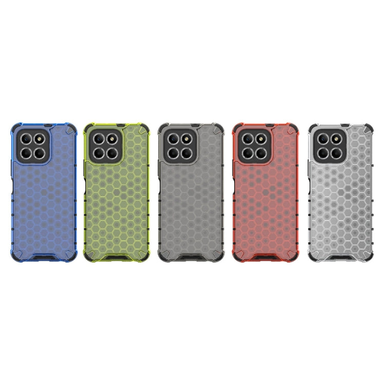 For Honor X8 5G Shockproof Honeycomb PC + TPU Phone Case