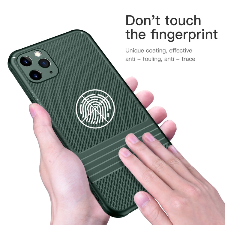 For iPhone 11 Pro Carbon Fiber Texture Solid Color TPU Slim Case Soft Cover