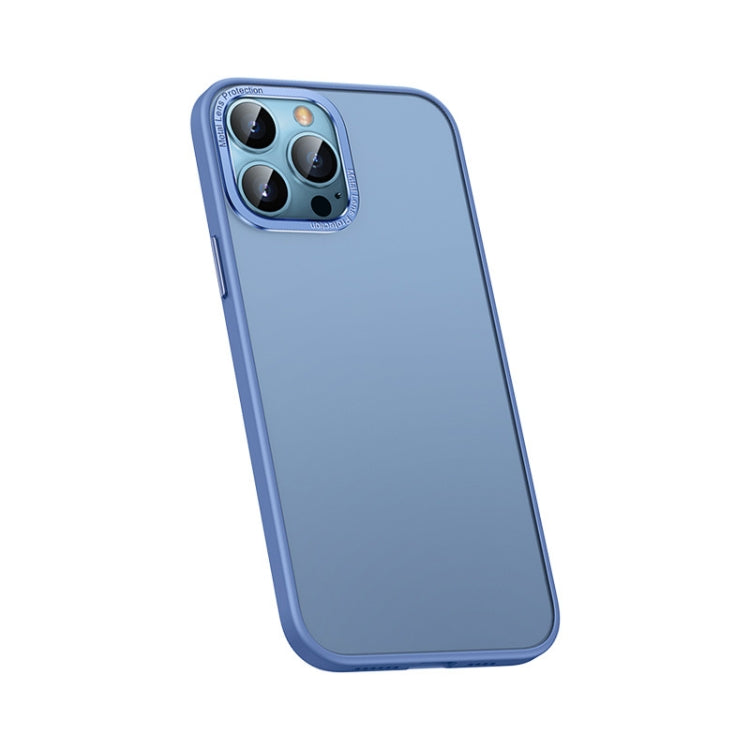 For iPhone 12 Pro Metal Lens Skin Feel Frosted Phone Case