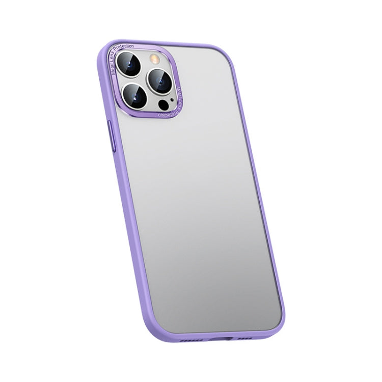 For iPhone 12 Pro Max Metal Lens Skin Feel Frosted Phone Case